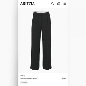 Aritzia Wilfred Effortless Pant - Black